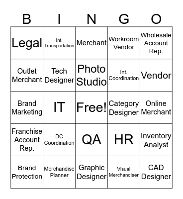 Who's Who Bingo Card