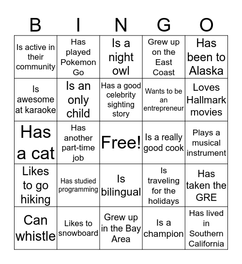 Tutor Bingo!  Fall 2019 Mini Conference Bingo Card
