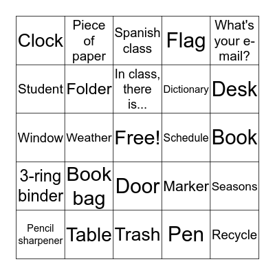 En la clase Bingo Card