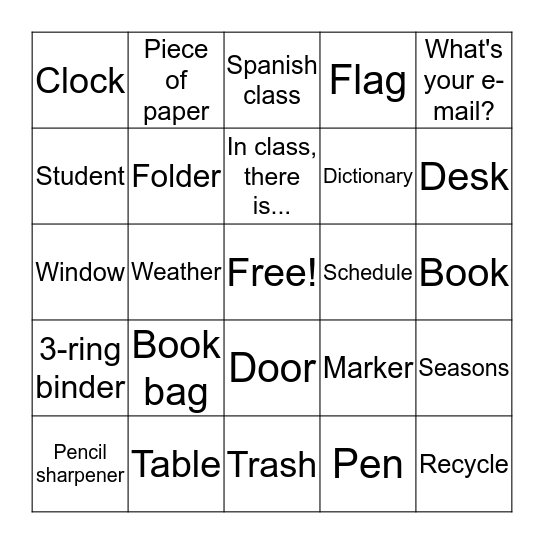 En la clase Bingo Card