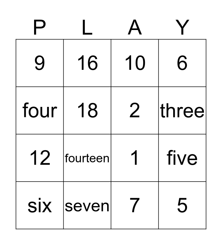 Numbers 1 20 Bingo Card numbers-1-20-bingo-card