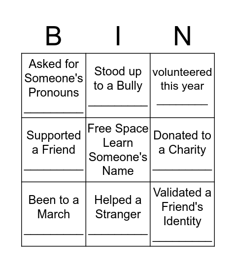 Find Someone Who Has Bingo Card