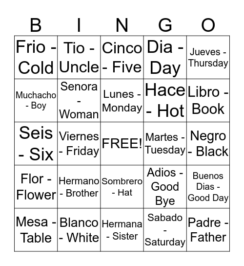 spanish-bingo-card