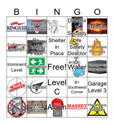 EMERGENCY PROCEDURES REVIEW Bingo Card