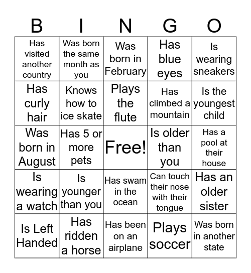 Girl Scout Bingo... find someone who: Bingo Card