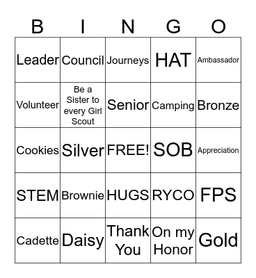 CST 640 Leaders Bingo Card