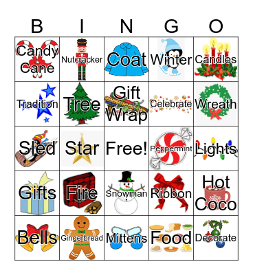 Holiday Bingo  Bingo Card