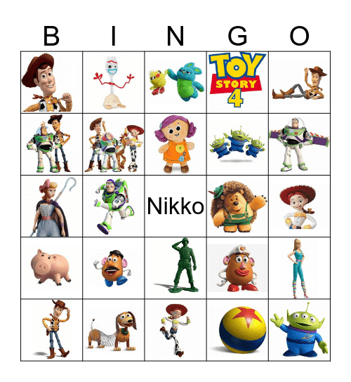 Happy Birthday Nikko Bingo Card