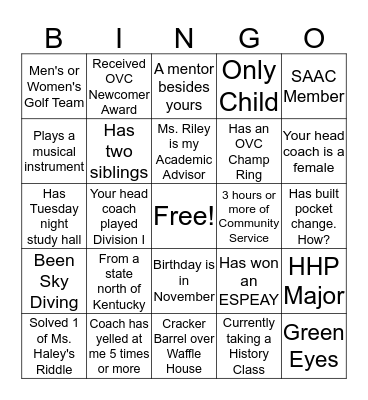 AMP Bingo! Bingo Card
