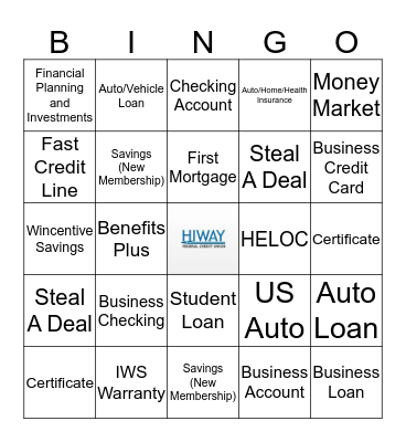 Sales Bingo Card