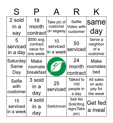 Beginning Summer Bingo Card