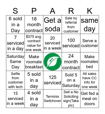 Beginning Summer Bingo Card