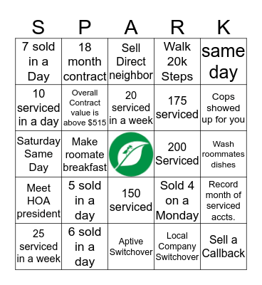 End of Summer Bingo Card