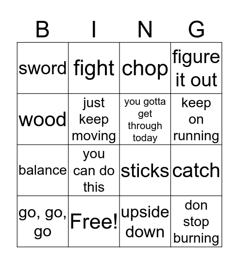 2A Bingo Card