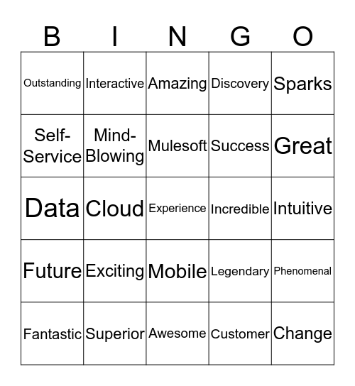 ShadowForceBingo 2019 Bingo Card