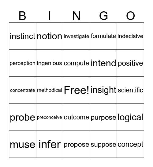 Unit 3 Review Vocab/Spelling Bingo Card