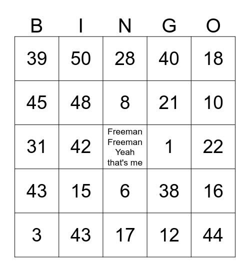 LangGang (Yktv) Bingo Card