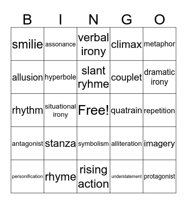 Bingo  Bingo Card