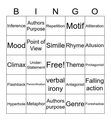 LBUSH Bingo Card