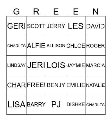 CELEBRATE WITH US Bingo Card