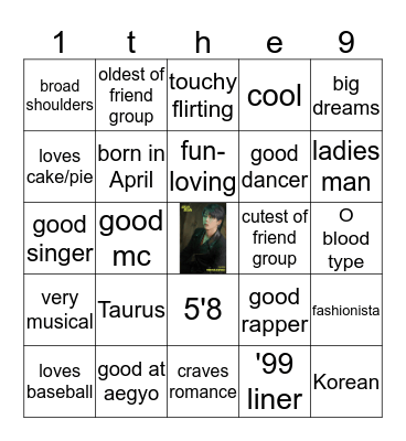 Taewoo Bingo Card
