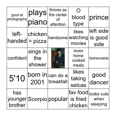 Junseo Bingo Card
