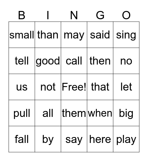 First Grade Q1 Bingo +KQ4 Bingo Card