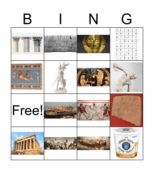 Ancient Bingo: Win it or Whip it! Bingo Card