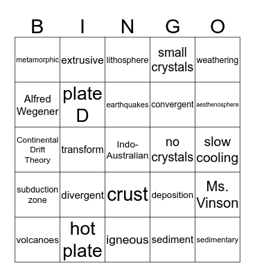 Unit 9-10 test review game! Let's ROCK it! Bingo Card