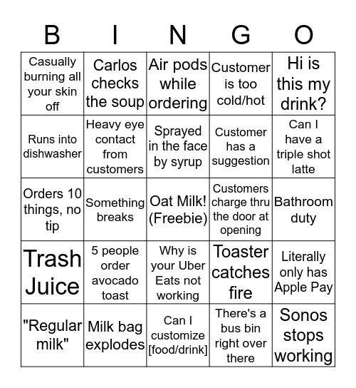 Fuel Bingo Season 2 Bingo Card