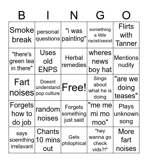 SAMgo Bingo Card