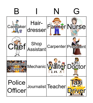 Job Bingo Card