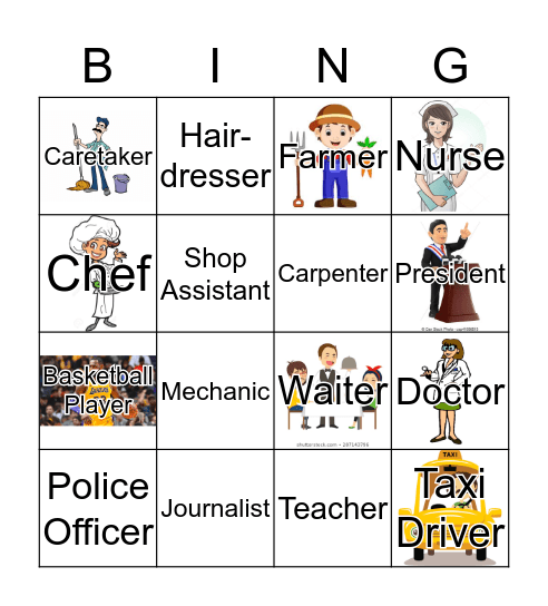 Job Bingo Card