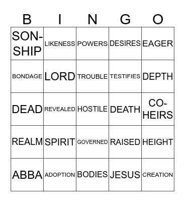 NON STOP NOVEMBER Bingo Card