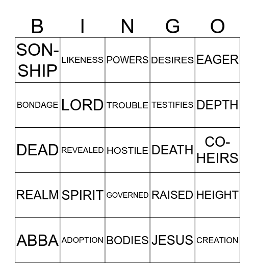 NON STOP NOVEMBER Bingo Card