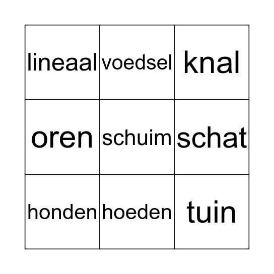 Hoera, een krokodil! Bingo Card