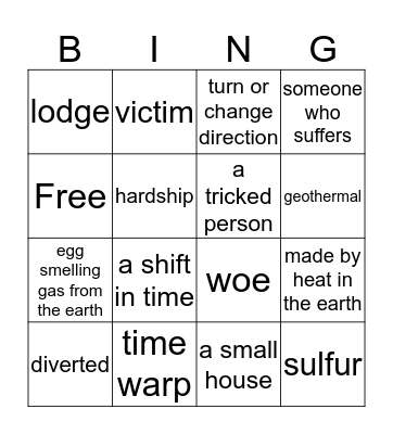 The Absolute Worst Vacation Ever Bingo Card