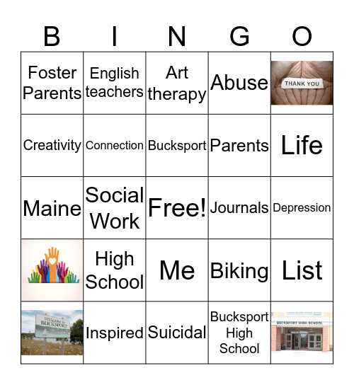 Creativity and Social Work Connections Bingo Card