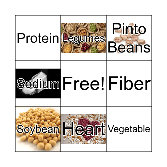 Bean Bingo Card