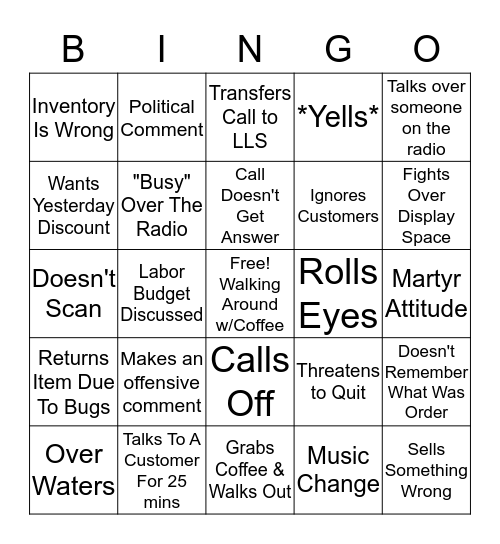 The Dark Side  Bingo Card