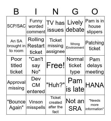 CCB Bingo Card