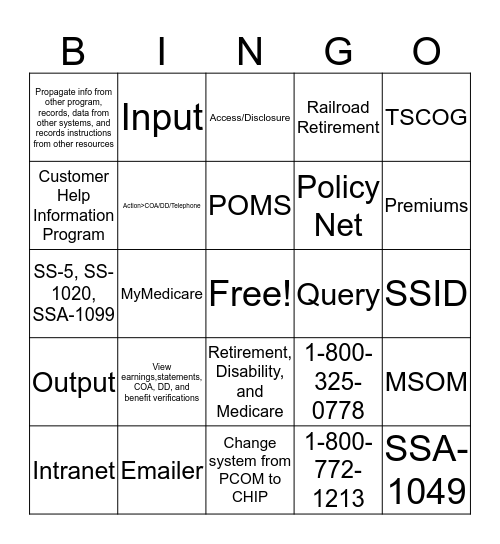 MOD 12 Foundational Lessons Bingo Card