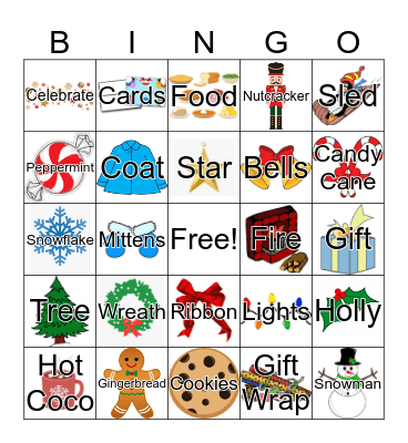 Holiday Bingo Card