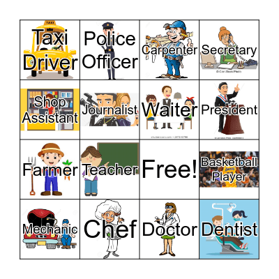 Job Bingo Card