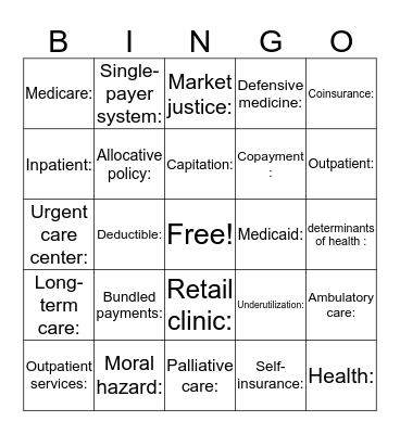 HCMG300 Bingo Card