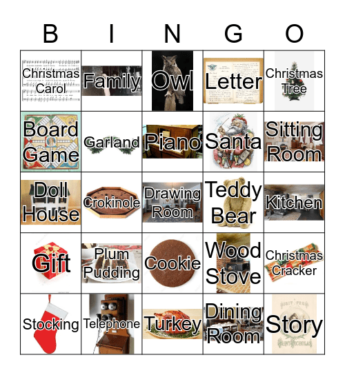 Christmas Celebrations Bingo Card