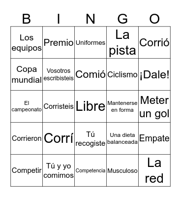 Loteria 2.1 Bingo Card