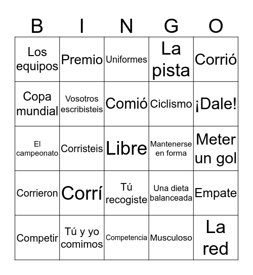 Loteria 2.1 Bingo Card