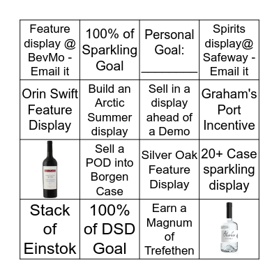 December Hit List Bingo Card