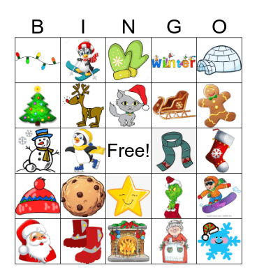 Winter Bingo Card